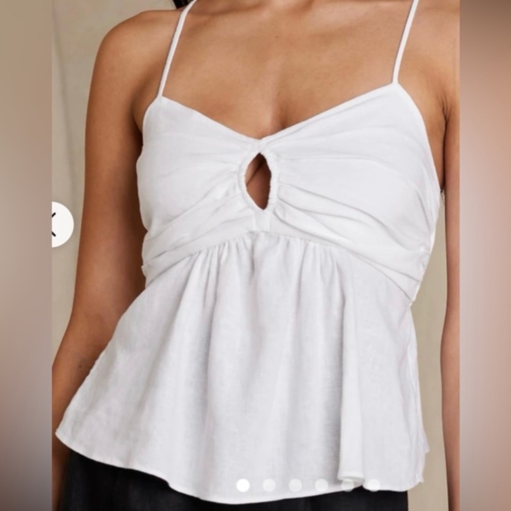 Banana Republic White Women's Top Sz XL NWT